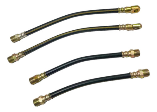 Kit 4 Flexibles Freno Delantero Trasero Fiat 600 - Yy2