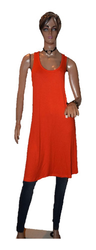 Sans Doute Musculosa Vestido Color Naranja Tipo Morley