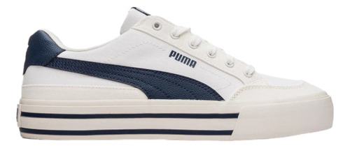 Tenis Puma Hombre Caballero Casual Court Classic Vulc Blanco