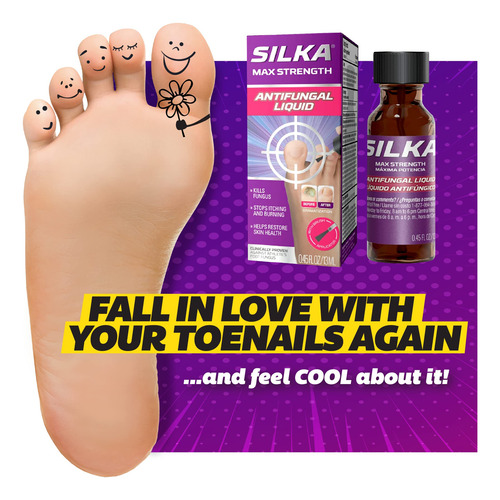 Líquido Antimicótico Silka Max Strength Para Uñas De Los Pie