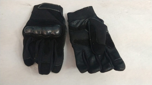 Guante De Abrigo Negro T M ( 1012 )con Protecciones -bmmoto