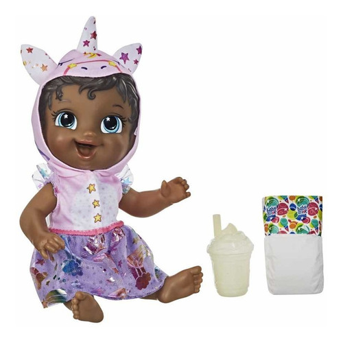 Nova Baby Alive Fantasia Unicórnio Minicornio Negra Hasbro