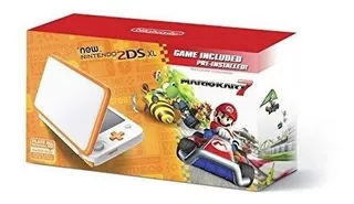 Nueva Nintendo 2ds Xl, Naranja Y Blanco Con Mario Kart 7 Pre