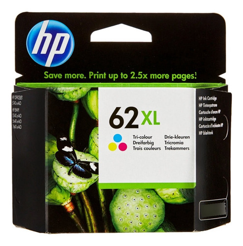 Cartucho Hp 62xl Color Original 