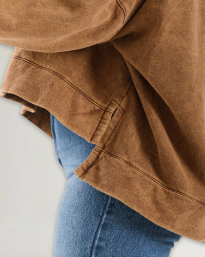 Buzo Frisado Oversize Mujer Largo Talles Especiales Valvinna