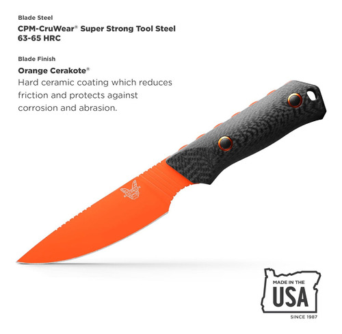 Faca Benchmade Raghorn 15600 Cerakote Carbono Fulltang