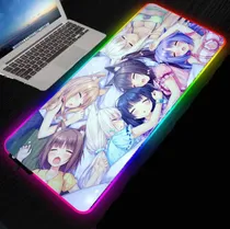 Comprar Alfombrilla Mouse Led Rgb Para Niña 7 Color Iluminacion X In