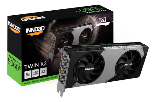 Placa De Vídeo Inno3d Geforce Rtx 5060 Ti Twin X2, 8gb,ddr7