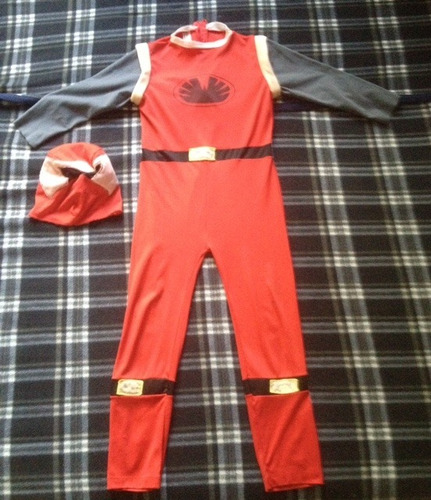 Disfraz De Power Ranger Rojo Talla 12