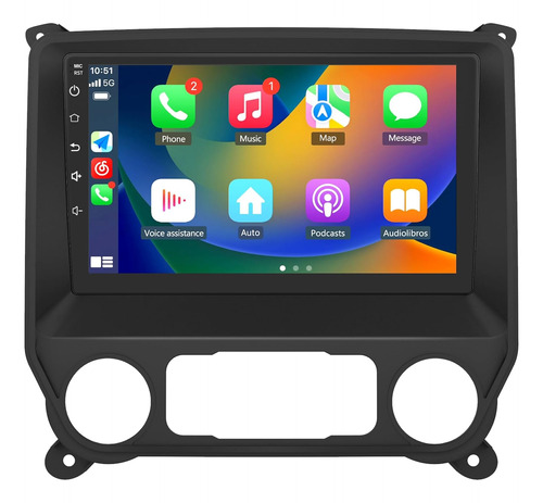 Android 12 Radio De Coche Estéreo Para Chevy Silverado Gmc S