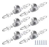 Comprar Pomos Tirador Perilla De Cristal Manija Para Cajón 6pzs