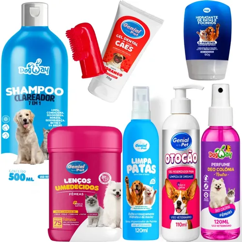 Genial Pet Clean Kit Shampoo Condicionador 500ml