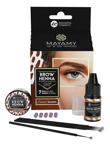 Brow Henna Home Set Mayamy; Henna Para Cejas Set De Casa 