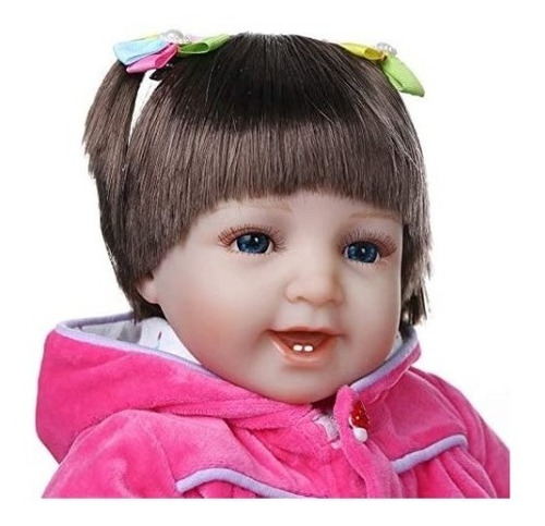 Imagen 5 de 6 de Bebe Reborn Realista De Silicona Y Algodón 55cm
