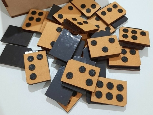 Abecedario Braille Con Imán Y Pintado 3x4 Cm