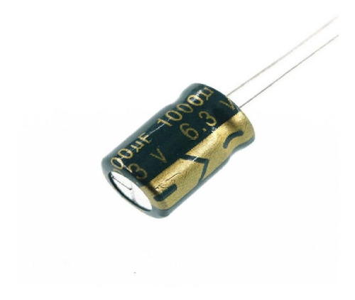 Imagen 1 de 2 de Capacitor Electrolitico Pc Monitor 1000uf X 6.3v X10 Unidade