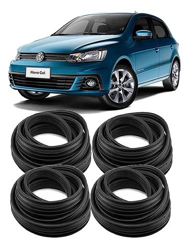 Kit 4 Guarnições De Vedação Porta Gol G5 G6 G7 Todos Os
