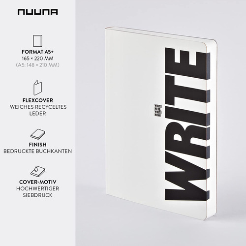 Graphic L Write-wrong - Cuaderno De Piel Suave Y Unif...