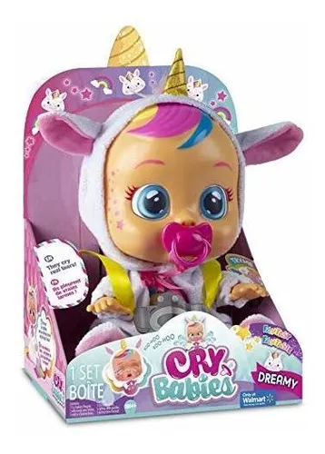Muñeca Llora De Verdad Cry Baby Dream Unicornio Original