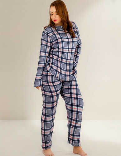 Pijama Afelpada Mujer Polar Pantalón Sudadera Tallas Extras