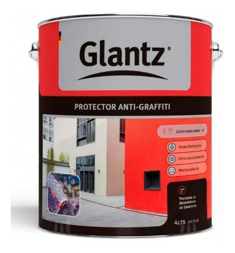 Antigraffiti Protector Glantz 4 Litros Al Agua Todo Barato