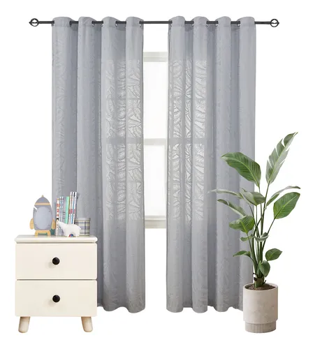 comprar Cortinas Translucidas Blanca Persianas 140x213cm 2 Paneles