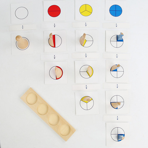 Learn Fraction Math Toy Preescolar Material Didáctico Para