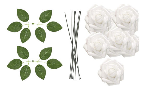 25pcs Flowers Artificial Roses Roses, Decoração De
