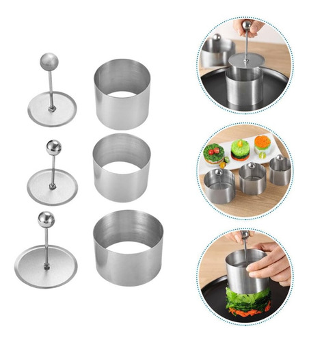 Alipis Onigiri Sushi Haciendo Molde 3 Juegos 3 Anillos De De