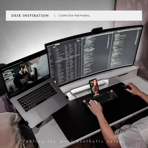 Soporte Monitor Y Notebook Brazo Articulado Escritorio