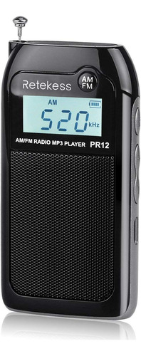 Retekess Pr12 Radio Fm Am Mini Pocket Usb Estéreo Digital