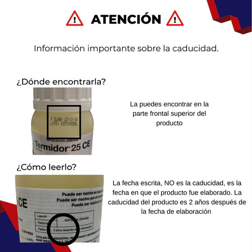 Imagen 3 de 5 de Termidor 25 Ce 250 Ml Moscas Termitas Insecticida Fipronil