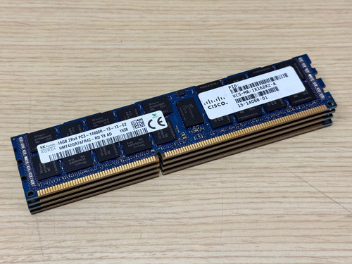 Lote 4 Memoria Ram 16 Gb Ddr3 1600 Mhz R Dimm *para Servidor (Usado)