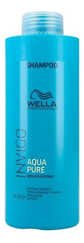 Shampoo Wella Professionals Aqua Purê Invigo en botella de 1000mL por 1 unidad