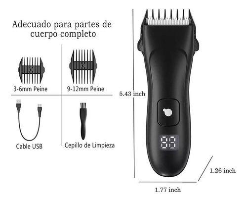 Recortador De Vello Corporal Íntimo Para Hombres Y Mujeres