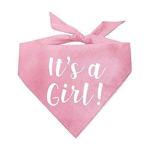 Bandana Para Perro It's A Girl Gender Reveal/baby Announceme