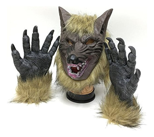 Hallwayee Máscara De Hombre Lobo Para Halloween, Disfraz De 