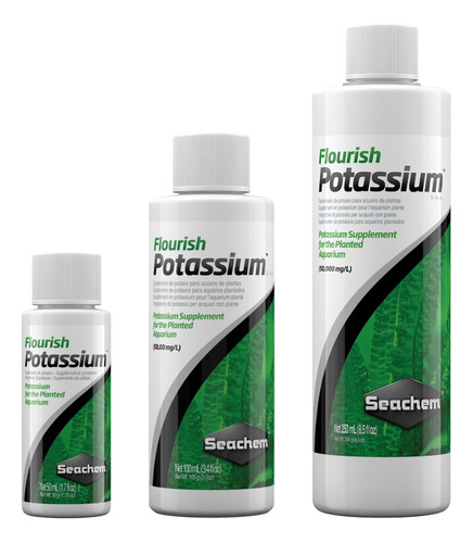  Flourish Potassium 100ml Fertilizante Para Plantas Seachem 