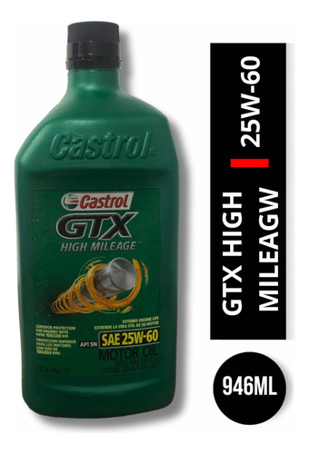 Aceite Castrol H. Mileage 25w60 Sn