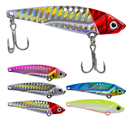 Señuelos Duros Metal Alevino Minnow Vib Pesca 11.5 Gr X 5