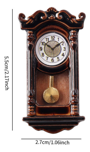 1:12 Modelo De Casa De Muñecas Relojes Campanas Planas