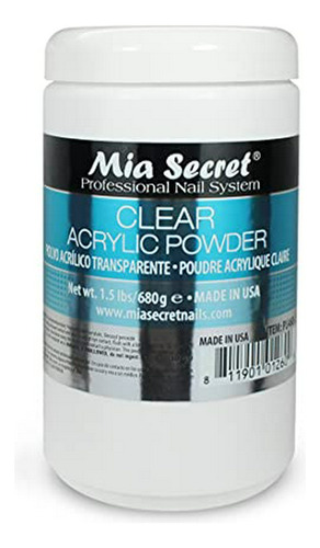 Polvo Acrílico Transparente Mia Secret - 1.5 Lbs.