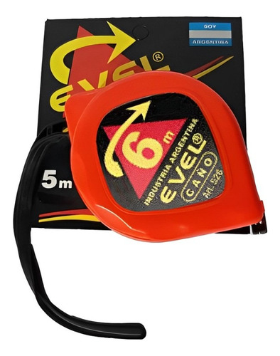 Cinta Metrica 6 Metros Premiumblok Evel C/ Freno Y Enganche