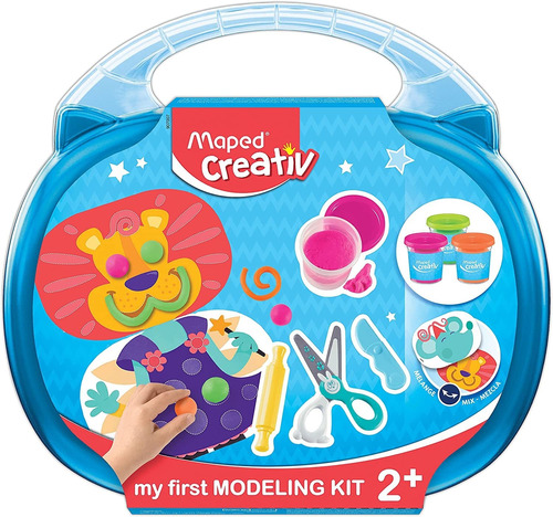 Maleta Criativo Para Montar Colorir Massinha Infantil