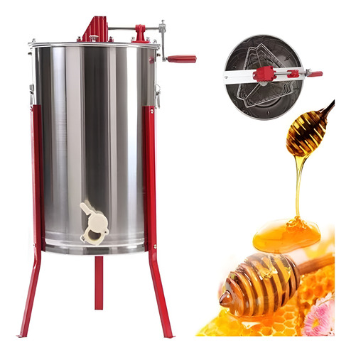 3 Marco Extractor De Centrifuga Miel Manual Acero Inoxidable