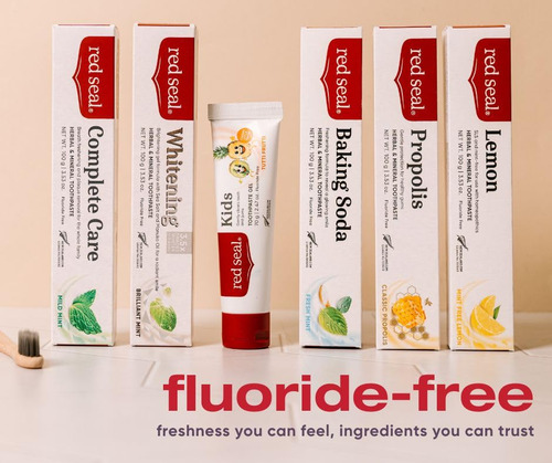 Pasta De Dientes Red Seal Herbal & Mineral Lemon 100 Ml Sls