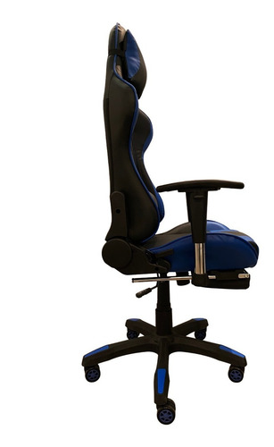 Silla Pc Gamer 06 Azul 2 Almohadones/apoyapies Envio Gratis