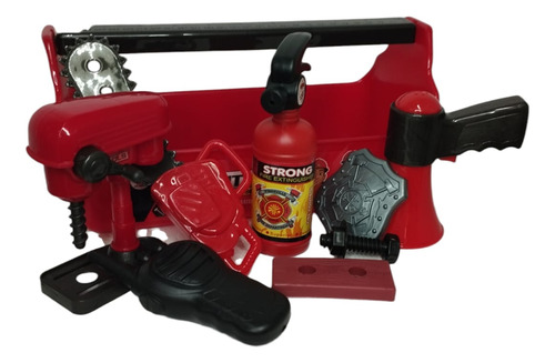 Kit De Bombero Matafuego Herramientas Valija Infantil Toyz