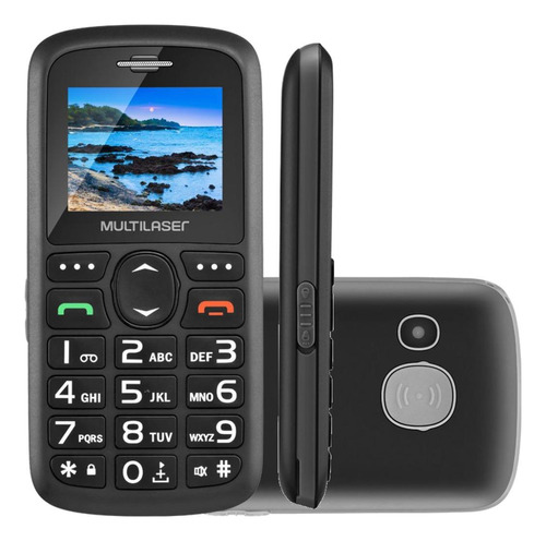 Celular Para Idoso Vita 3 Multilaser P9048 Mp3 Radio Fm Novo