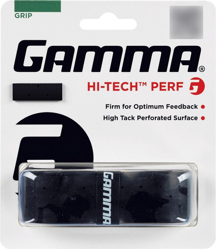 Gamma Hi-tech Perforado Grip De Repuesto, Color Negro